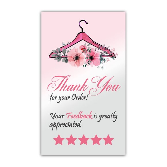 ♥️ 5x25 / 50 Thank You Cards - Picture 2 of 6